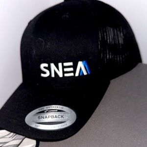 SNEA Black Snapback Hat